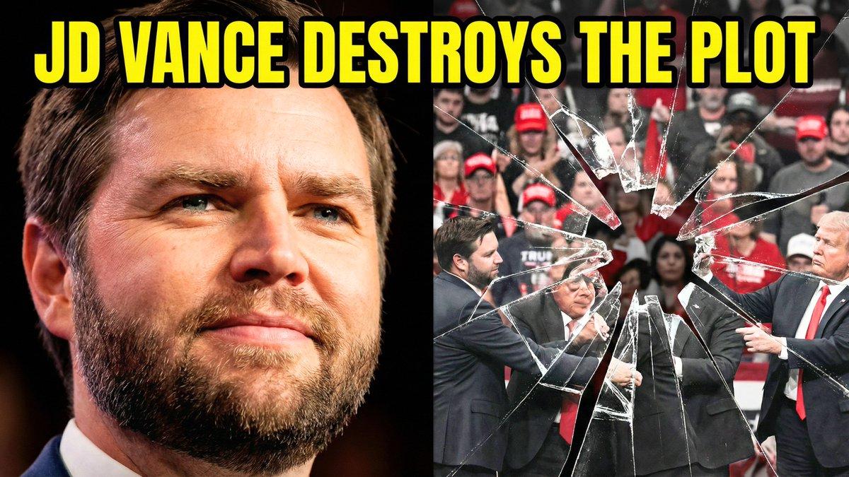 Split-Screen YouTube Thumbnail: JD Vance Political Commentary