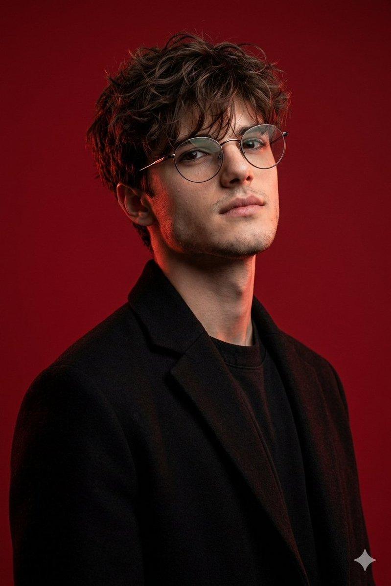Brutal Studio Red Backdrop Portrait