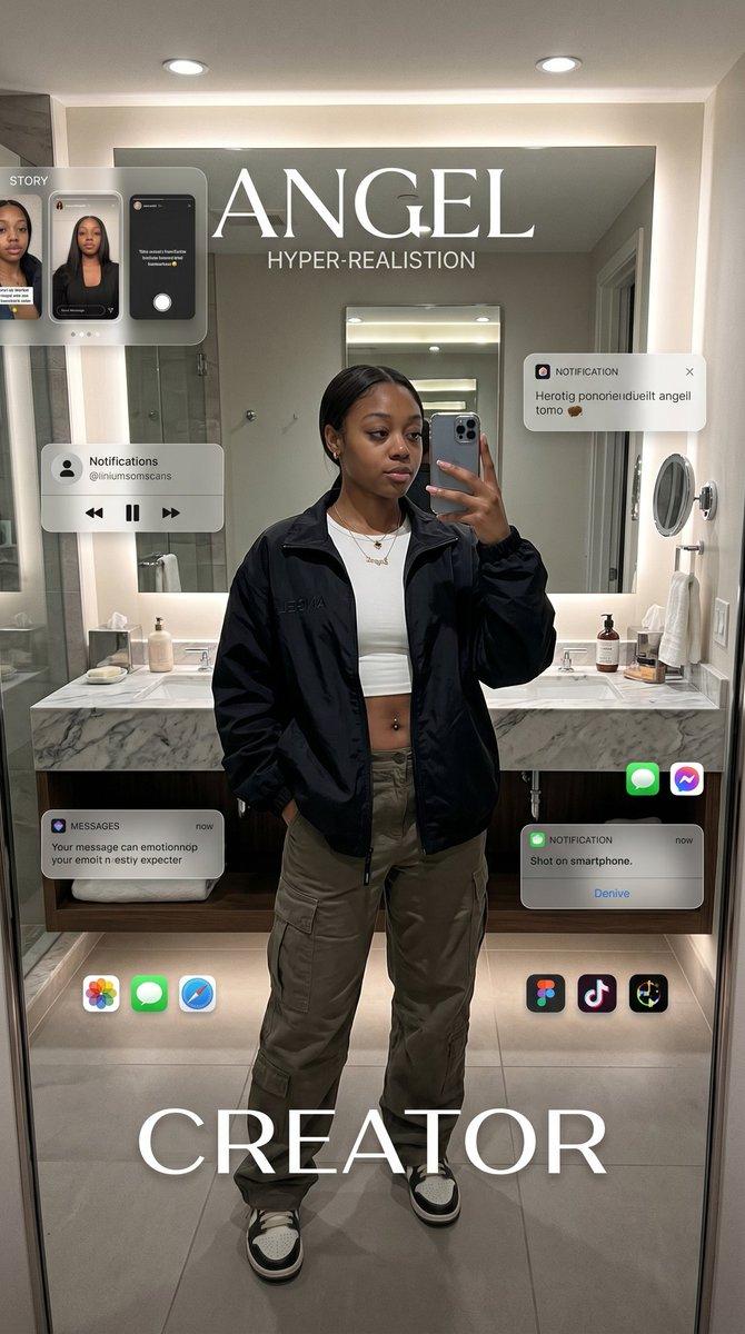 Digital Creator Mirror Selfie Poster