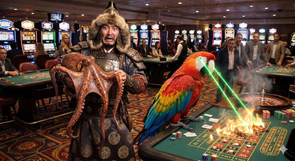Surreal Casino vs Parrot Battle