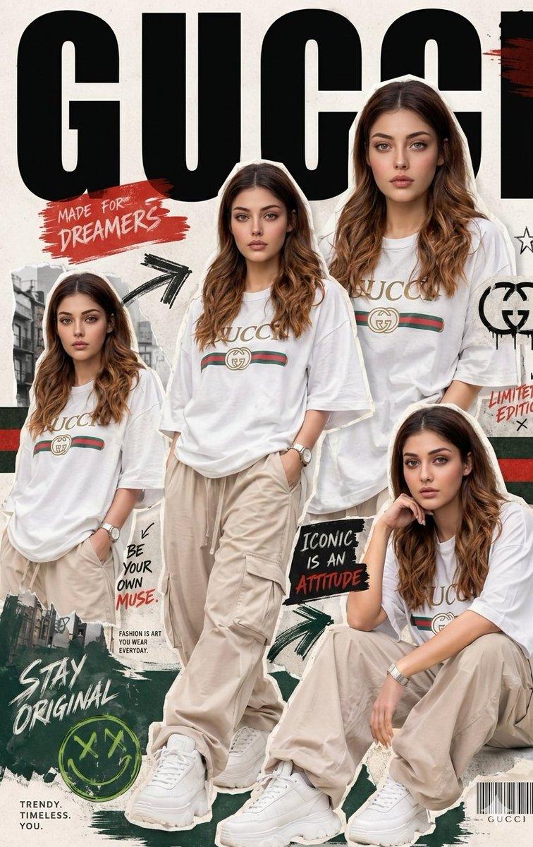Urban Streetwear Fashion Collage Poster