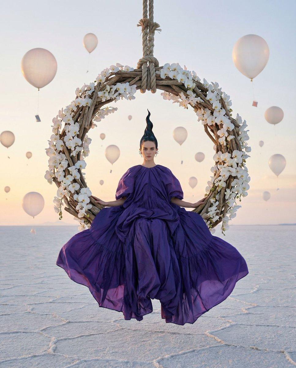 Violet Dreams Surreal Fashion Editorial