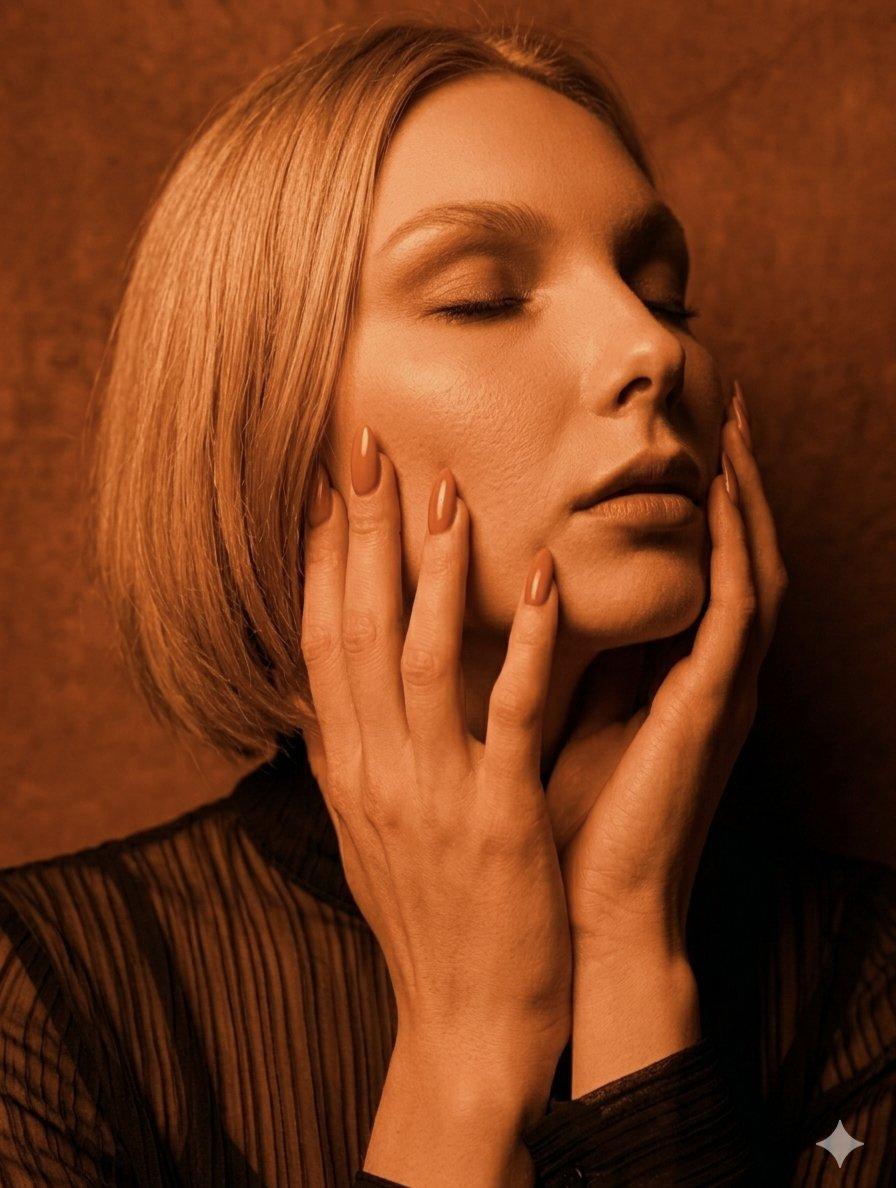 Monochromatic Amber Studio Portraits