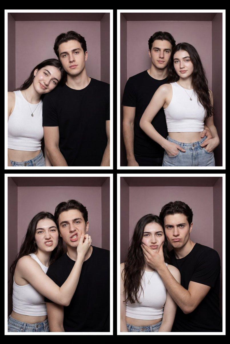 Vintage Photobooth Strip Layout