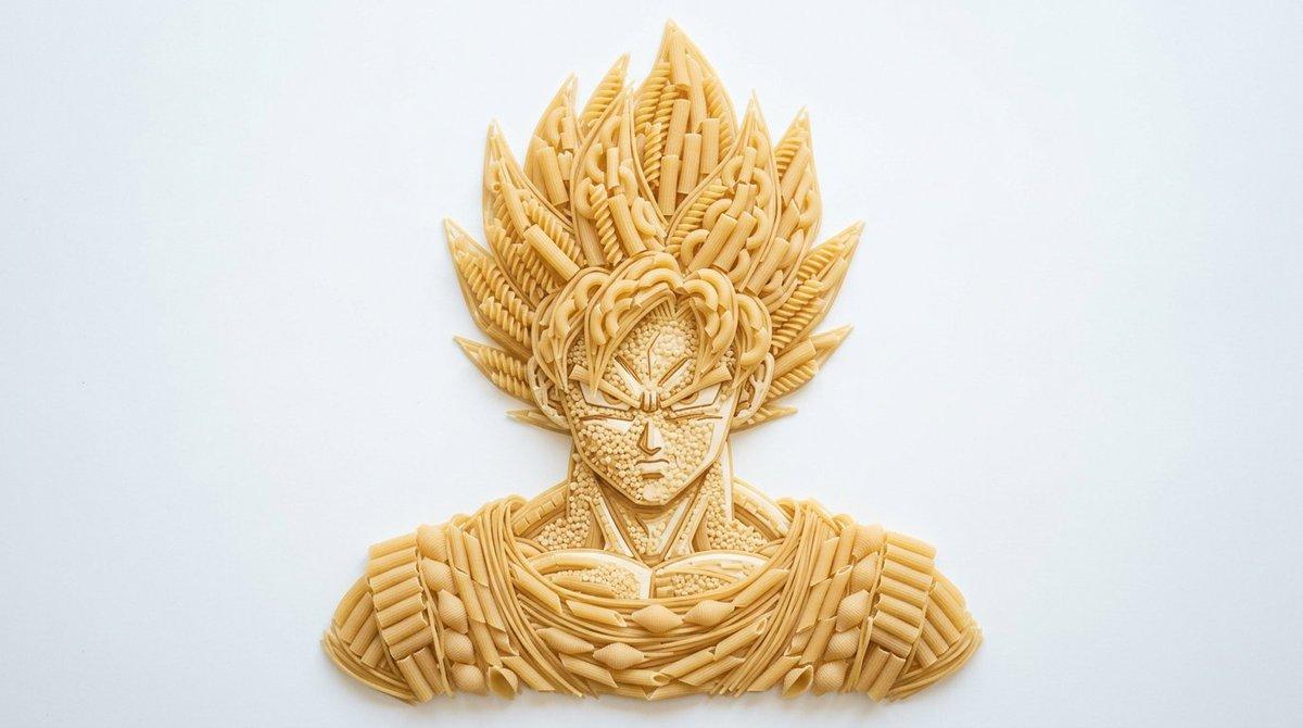 Pasta Art Bust Portrait