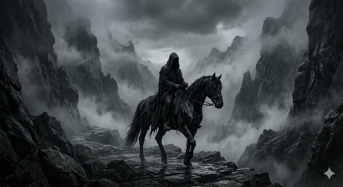 Haunting Dark Fantasy Rider
