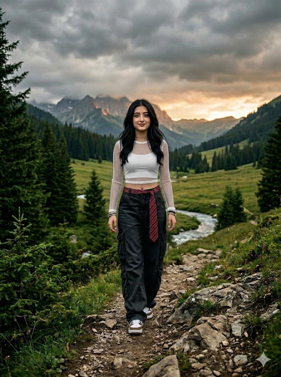 Street Fashion Valley Hike Portrait