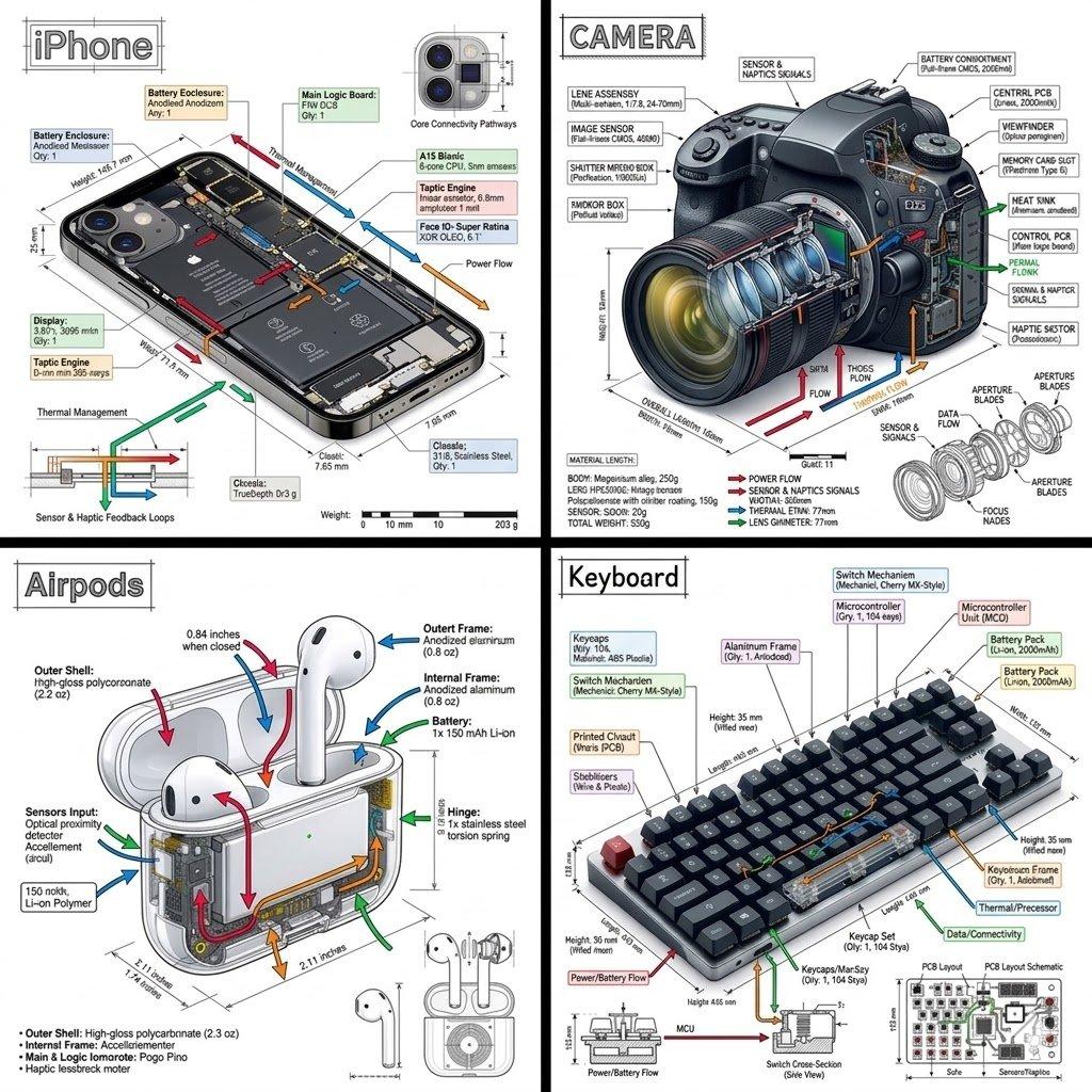 Engineering Product Infographic Design