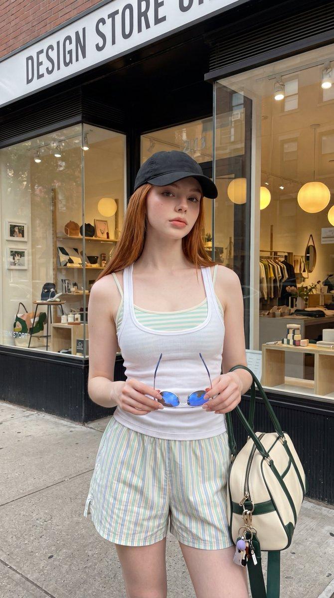Urban Summer Streetwear Fashion Portrait