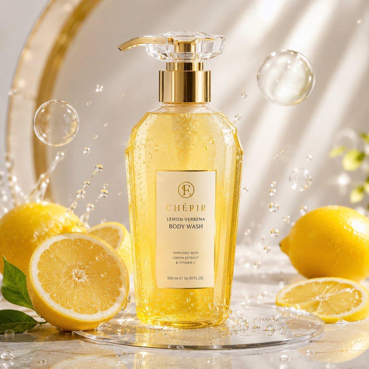 Luxury Lemon Skincare Product Photography