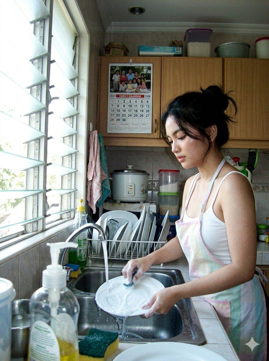 Candid Kitchen Lifestyle Portrait