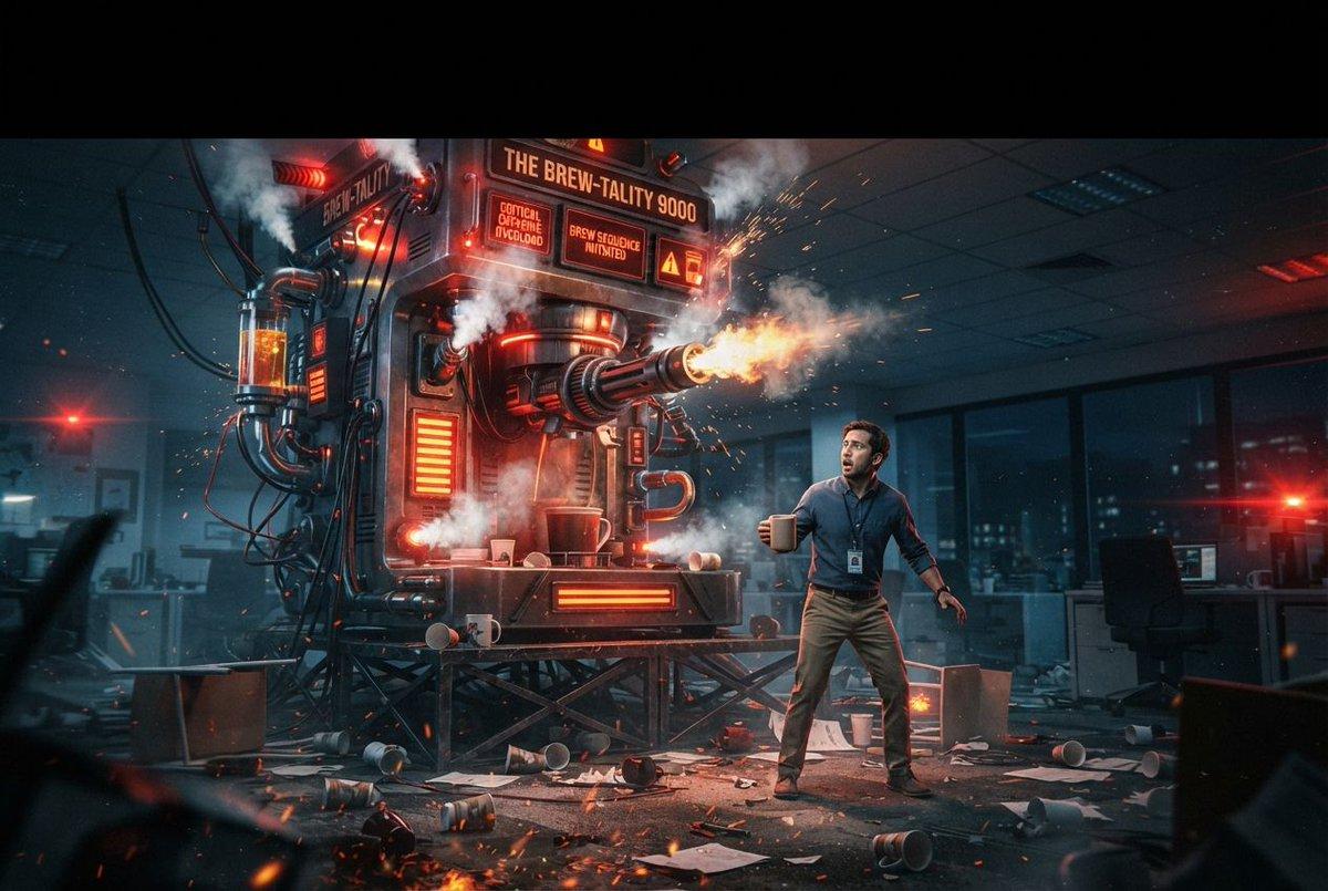 Sci-Fi Coffee Machine Boss Battle