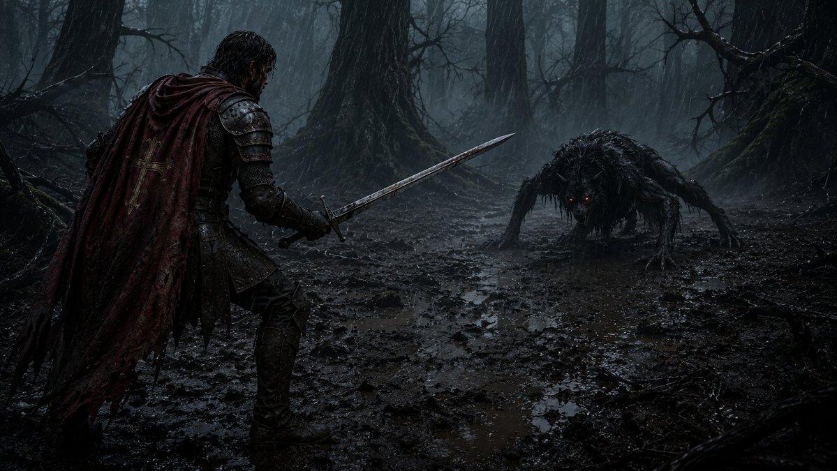 Dark Fantasy Paladin Duel