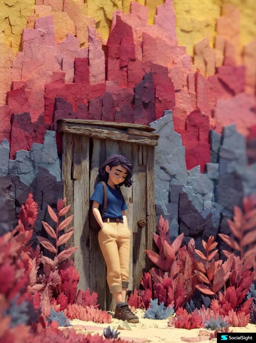 3D Animated Woman Portrait