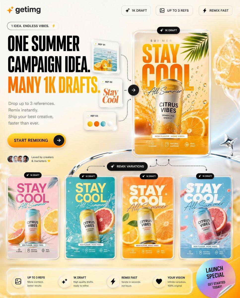 Summer AI Tool Launch Poster