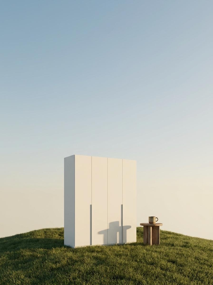 Minimalist Product Photography on Grassy Hill