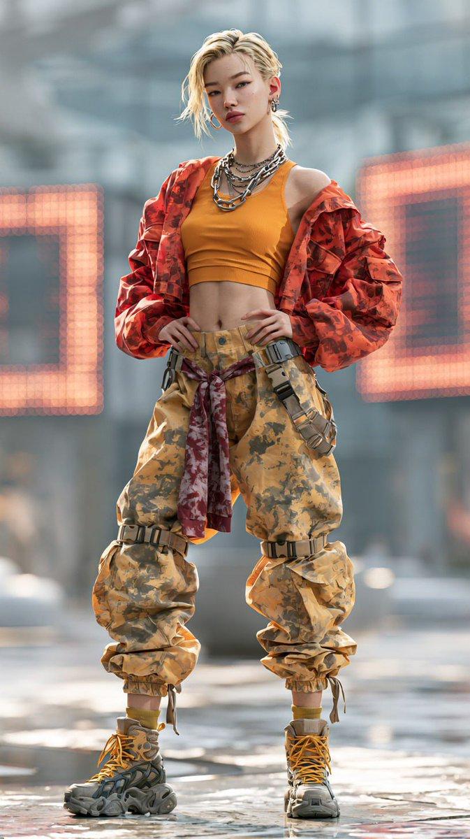 Y2K Style Character Concept Sheet
