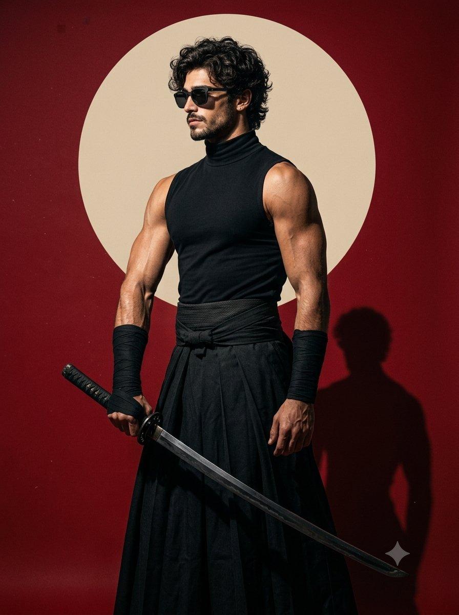 Modern Samurai Studio Portrait