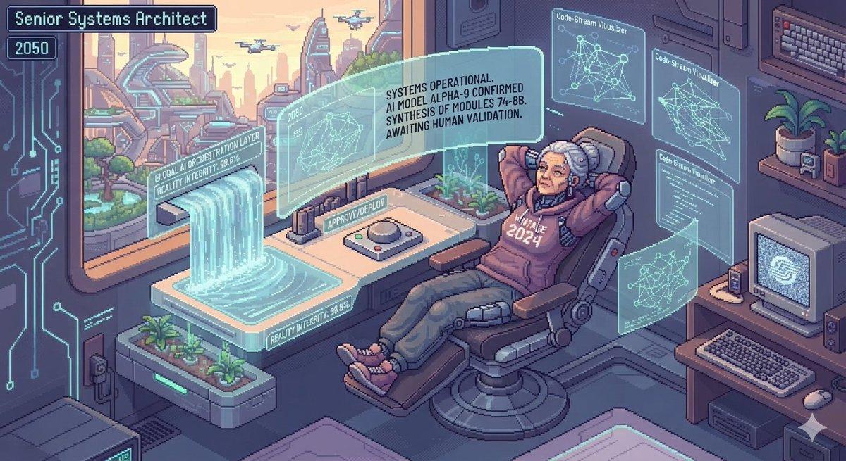 Future AI Software Engineers Pixel Art