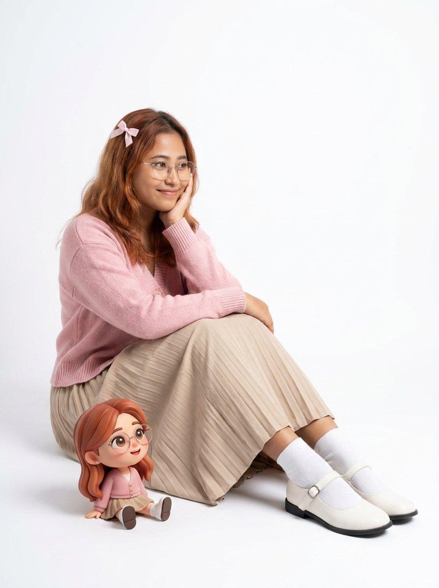 Interactive Subject and Chibi Doll Portrait