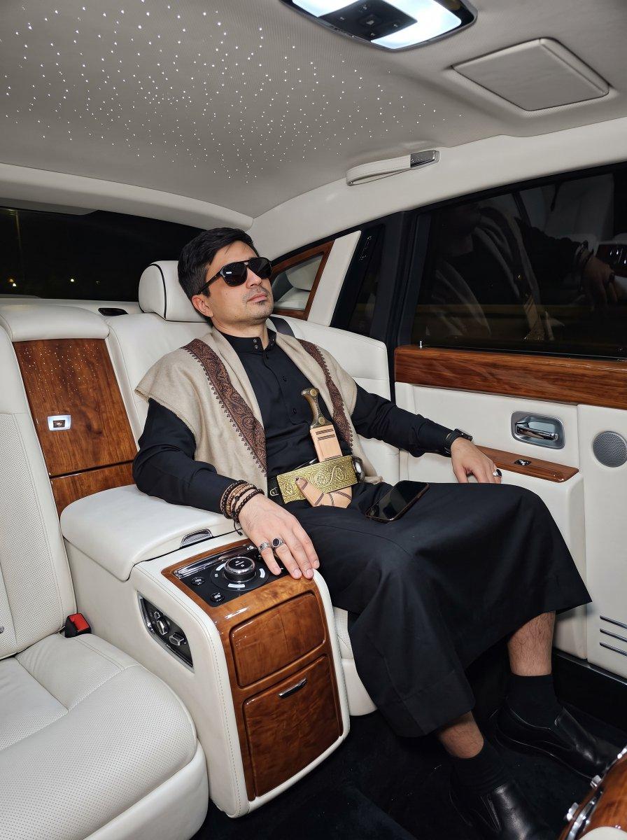 Luxury Limousine Backseat Relaxation