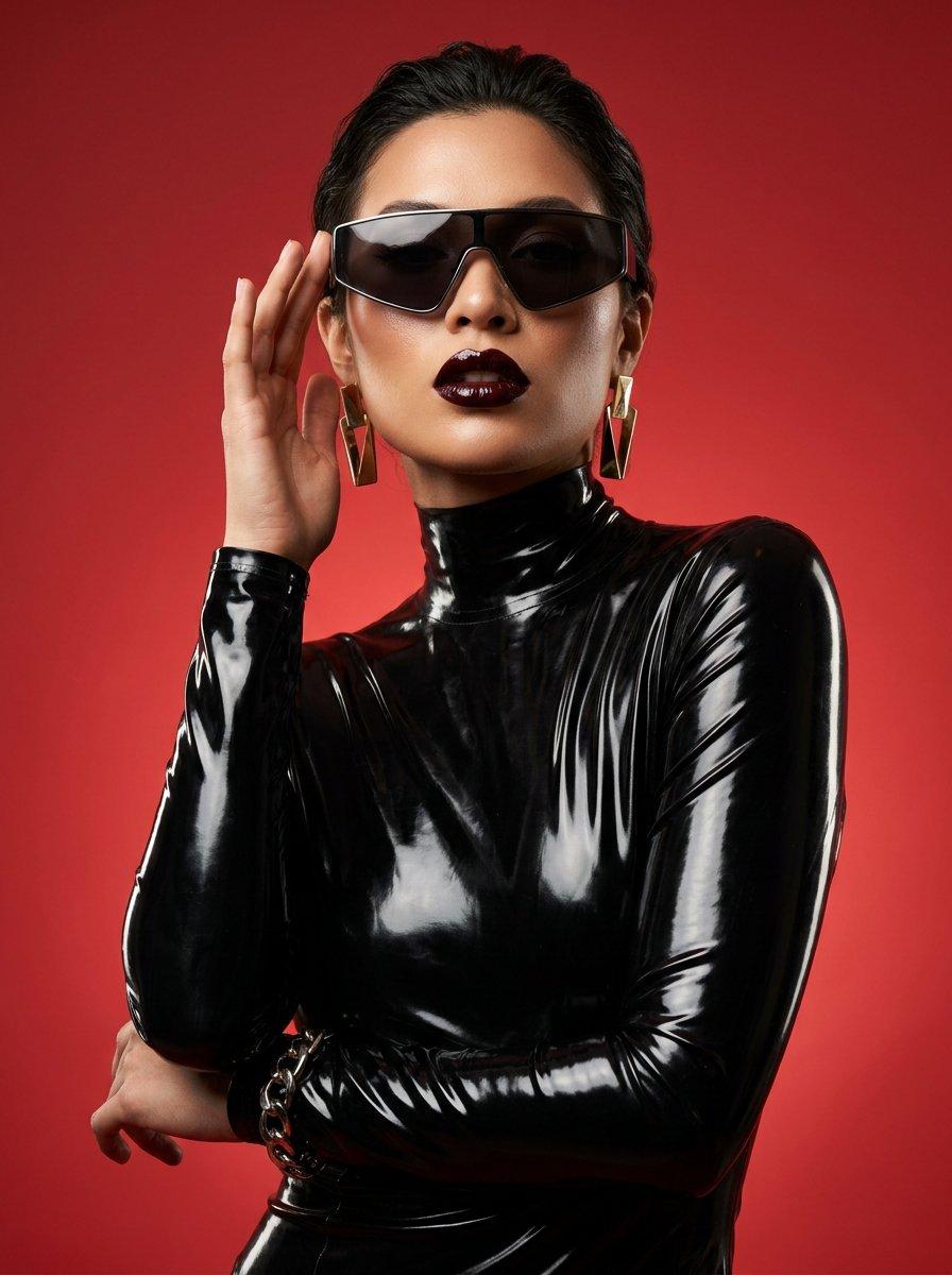 Futuristic Latex Fashion Editorial