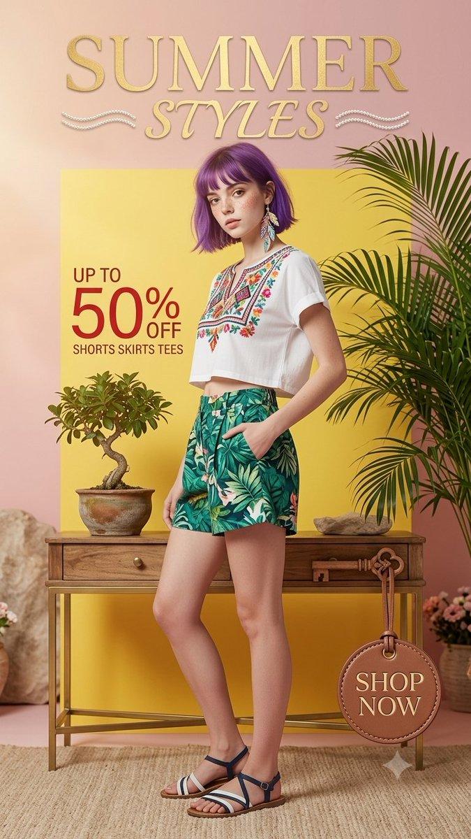 Summer Fashion Editorial Portrait