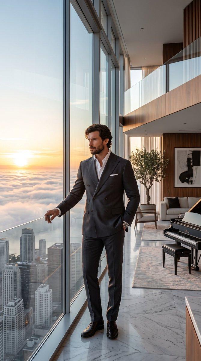 Luxury Skyscraper Penthouse Portrait