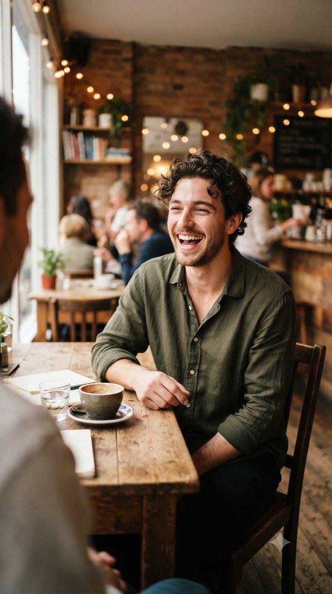 Lively Cafe Portrait