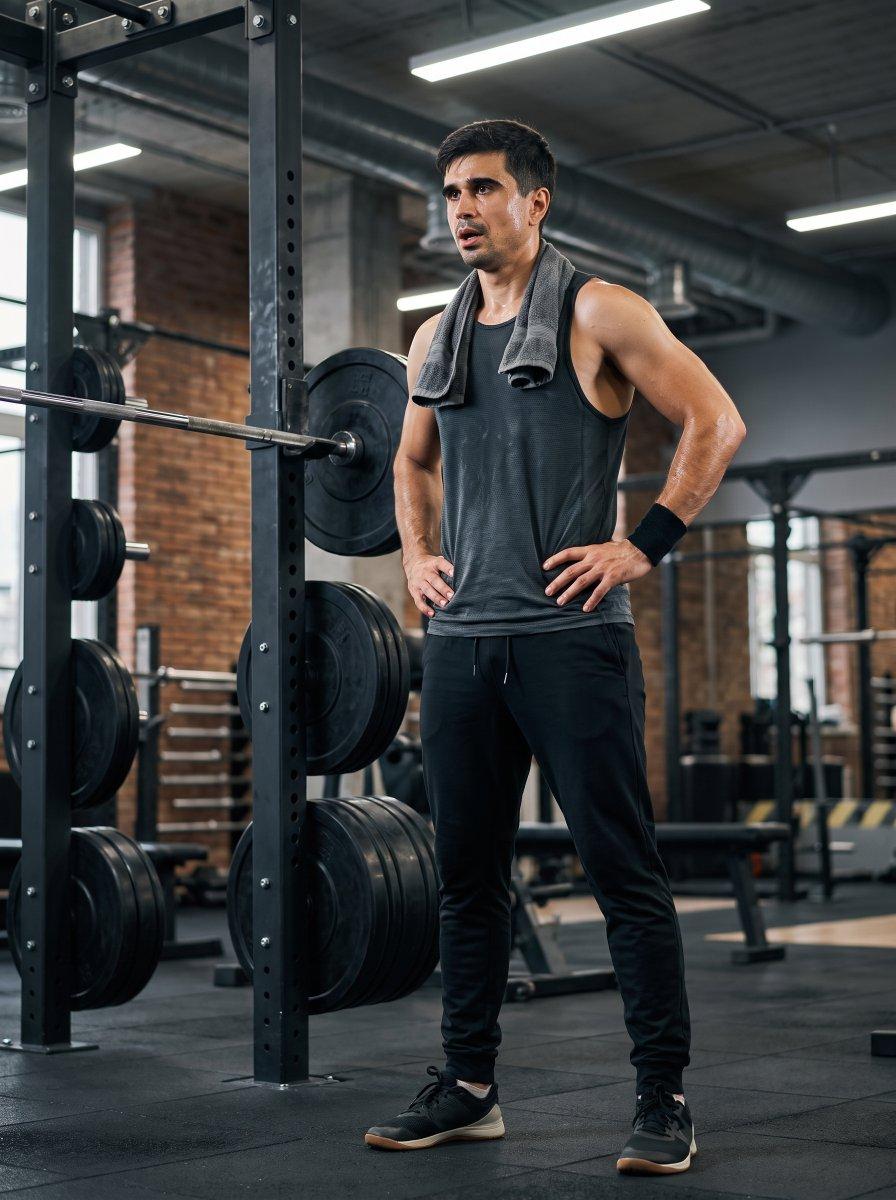Strong Man Gym Fitness Portrait
