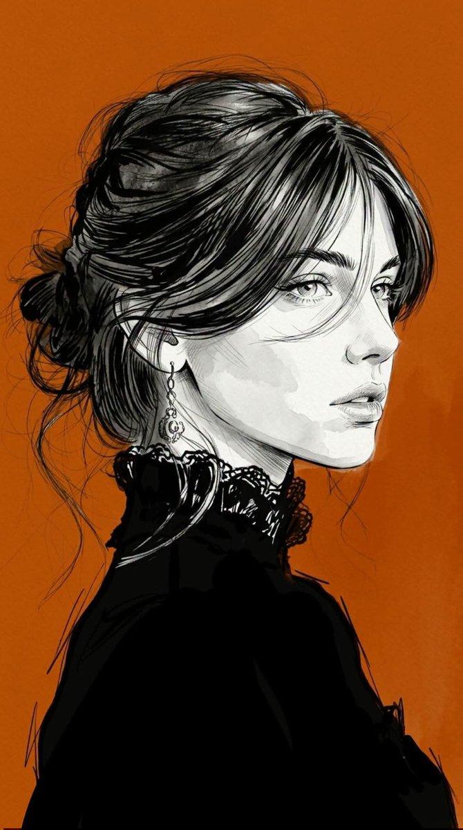 Minimalist Editorial Fashion Sketch