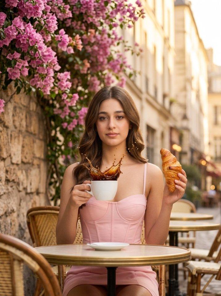 Parisian Café Coffee Splash