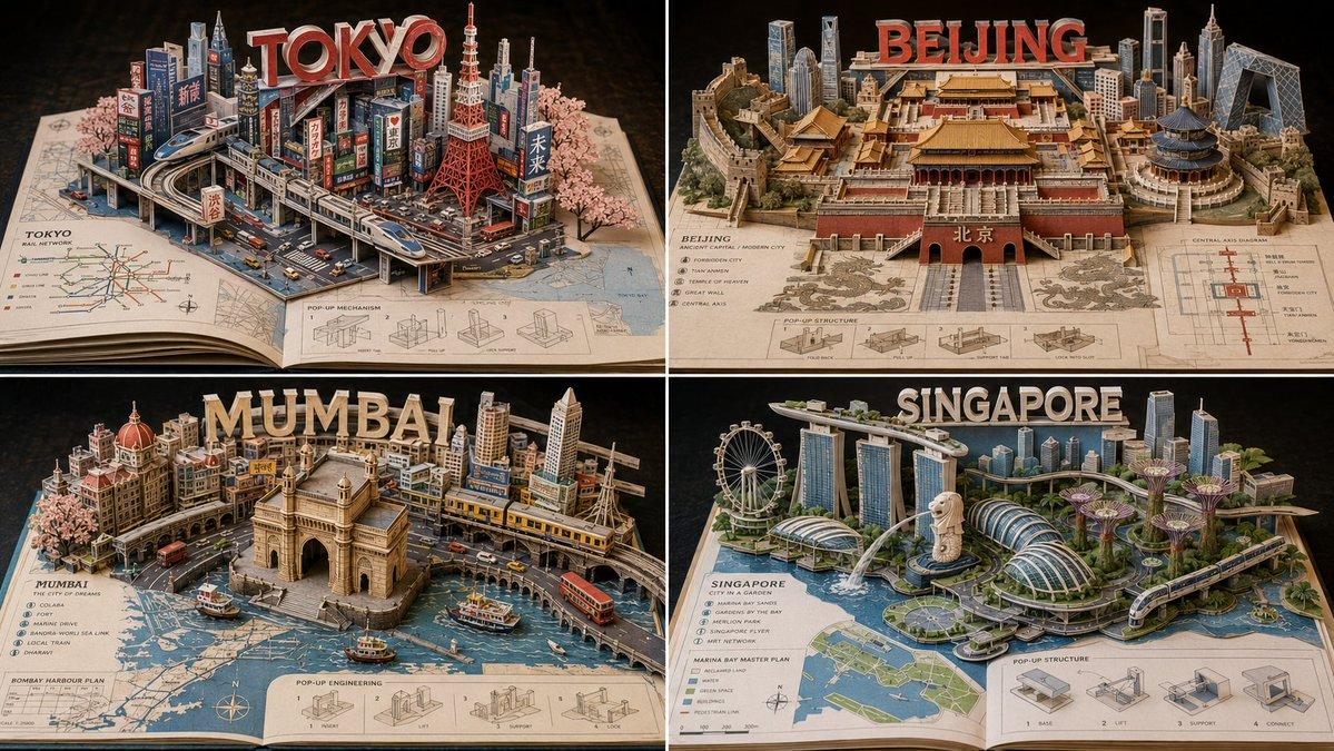 Miniature Pop-up Book Diorama