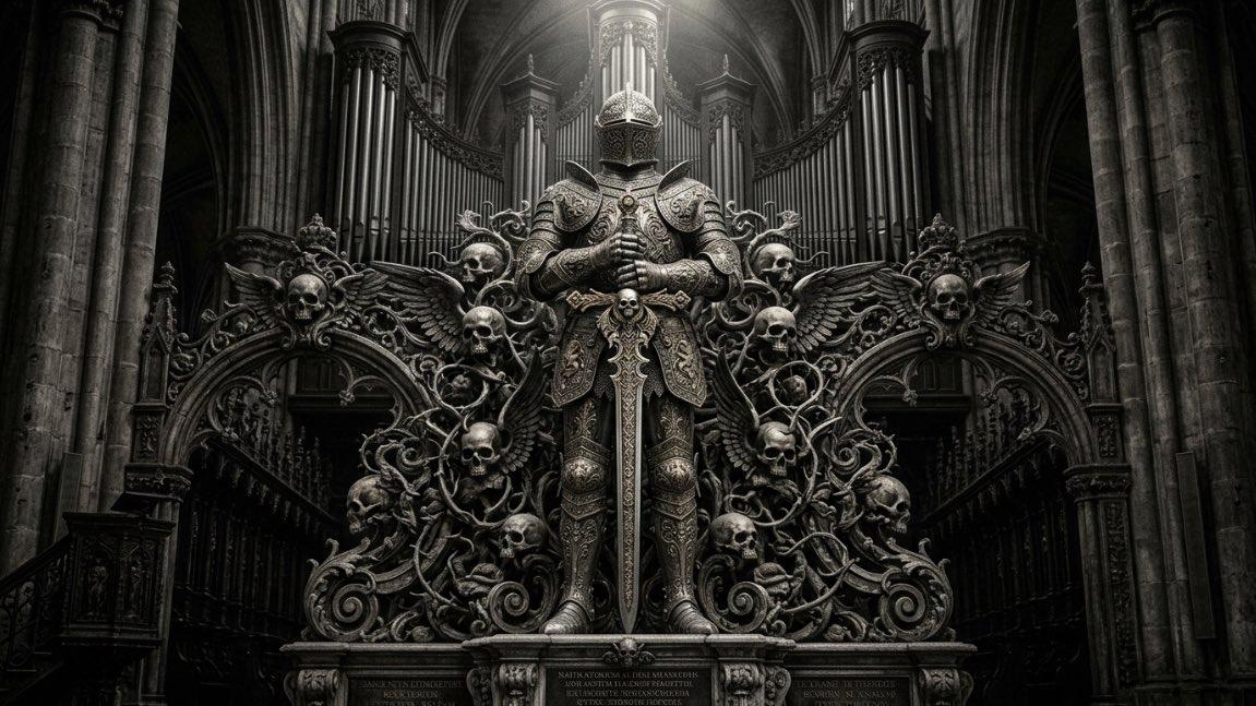 Baroque Gothic Knight Sculpture