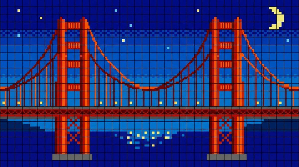 Golden Gate Bridge LED Screen