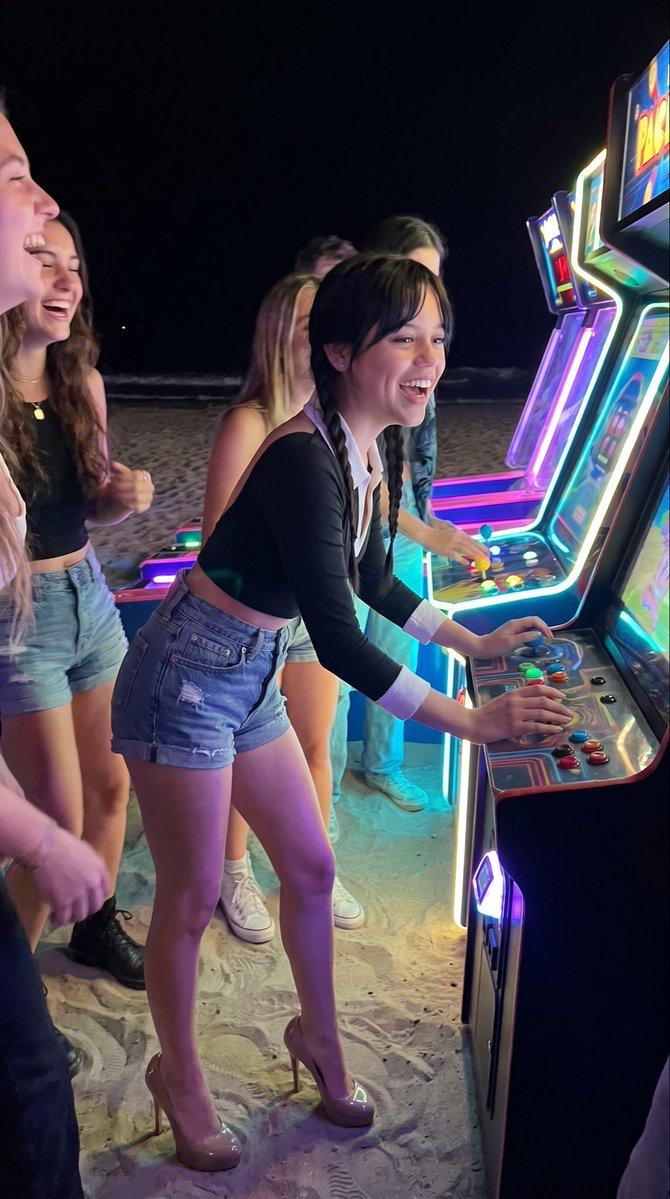 Beach Arcade Night iPhone Shot