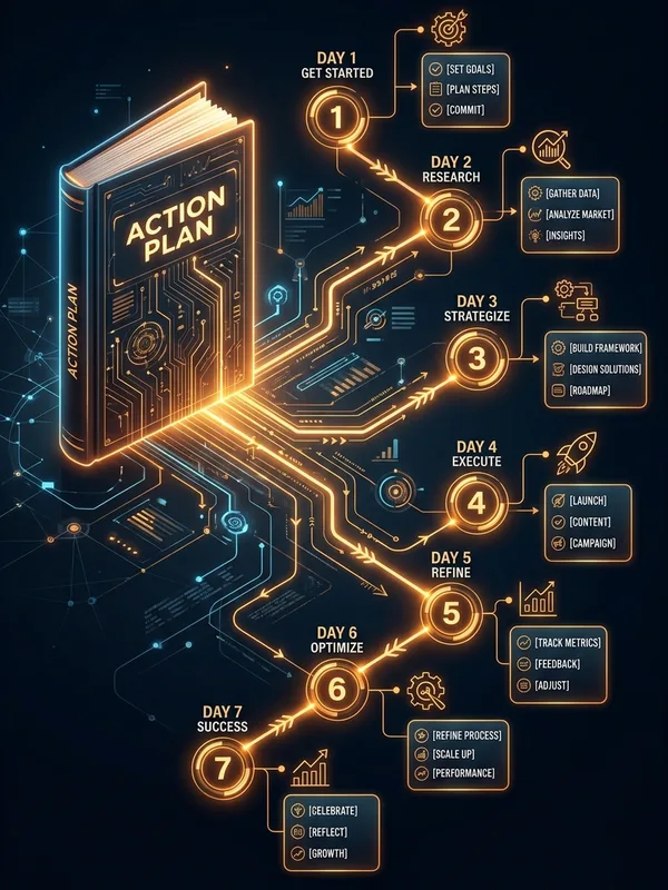 สรุปหนังสือจากภาพปก + แปลงเป็นแผนลงมือทำ 7 วัน