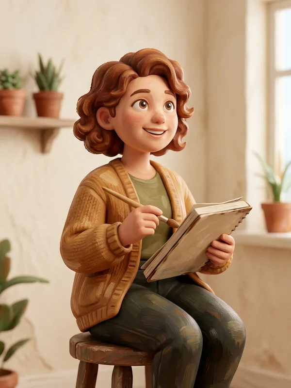 Painterly 3D — ฉากผสมภาพวาด 2D/3D