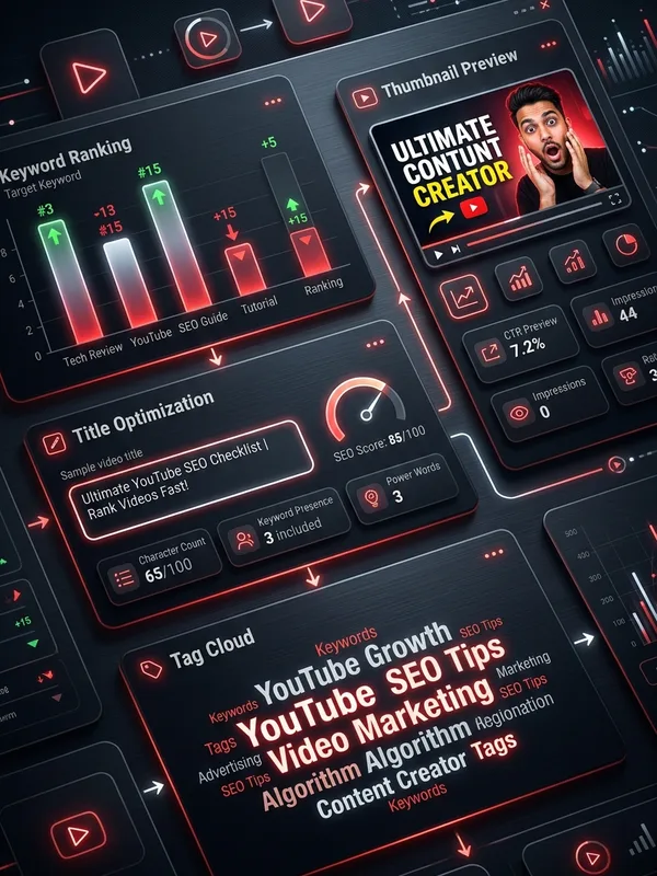 ปั้นชุด SEO YouTube — ชื่อ + คำอธิบาย + แท็ก + ปก ใน 1 คำสั่ง
