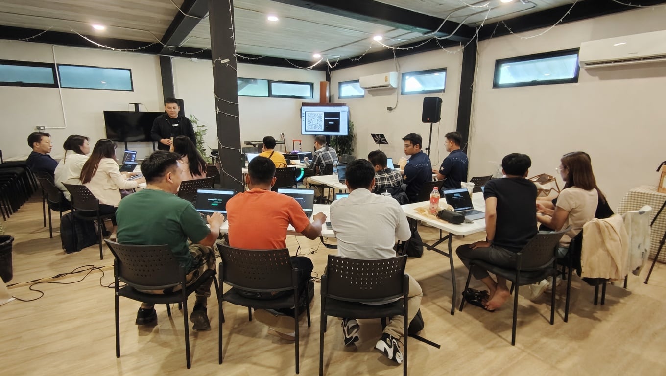 บรรยากาศการอบรม AI ให้องค์กร