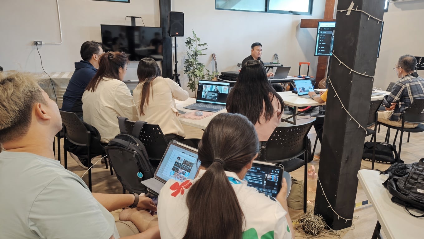 บรรยากาศการอบรม AI ให้องค์กร